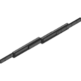 H2H - 钢、不锈钢或铝伸缩导轨，过伸长最大 200%，提供可选附件（最大闭合长度 2000 mm）